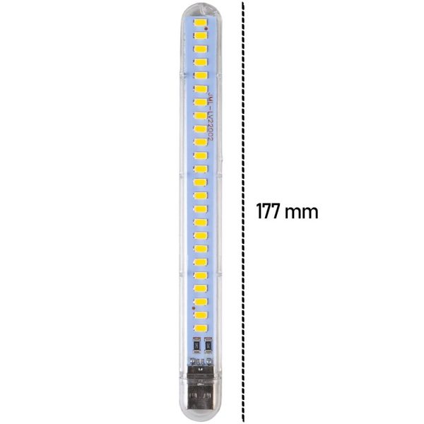 چراغ اضطراری USB LED مدل 24LED سفید مهتابی