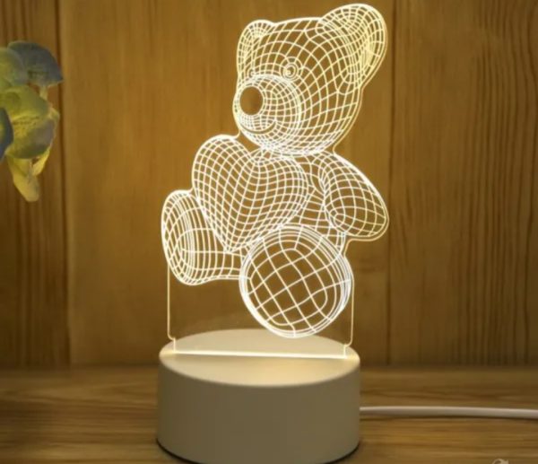 چراغ خواب سه بعدی طرح خرس
