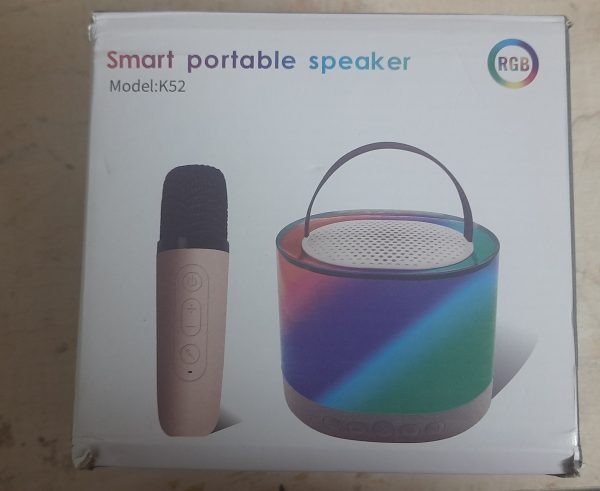 اسپیکر بلوتوثی قابل حمل مدل K52 با میکروفون بیسیم