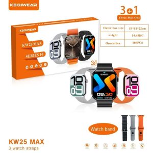 ساعت هوشمند KEQIWEAR مدل KW25 Max Series 10