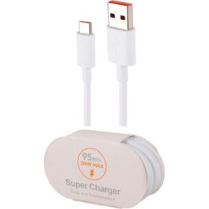 کابل شارژر شیائومی تایپ سی 120 وات ثانیه شمار