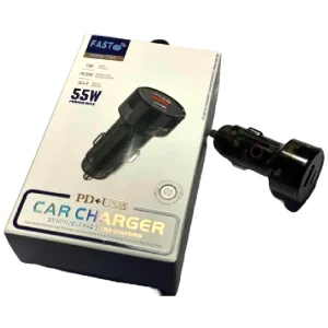 شارژر فندکی 55 وات مدل FAST WKN-104