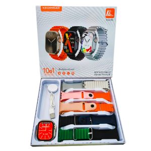 ساعت هوشمند KEQIWEAR مدل KW70 ultra3 به همراه 10 بند
