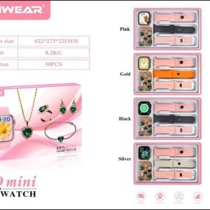ساعت هوشمند KEQIWEAR مدل KW79 mini سه بند به همراه ست