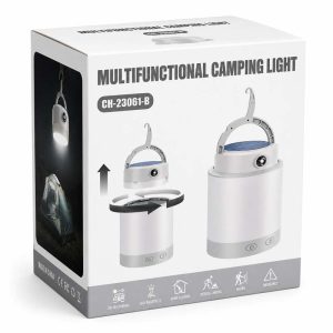 چراغ کمپينگ خورشيدی شارژی مدل CH-23061-B