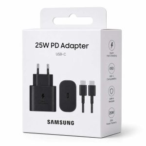 شارژر 25 وات سامسونگ به همراه کابل TYPE-C اورجینال