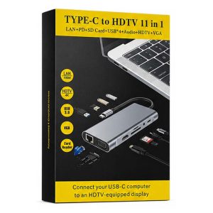 هاب TYPE-C به HDTV يازده کاره