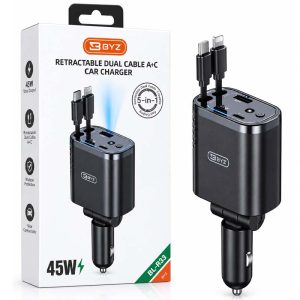 شارژر فندکی 45 وات 5 خروجی BYZ (بی وای زد) مدل BL-R533